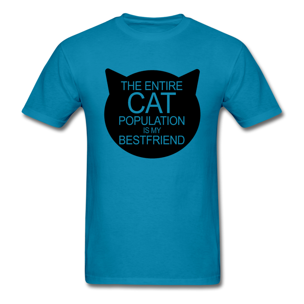 Cats - My Best Friends - Black - Unisex Classic T-Shirt - turquoise