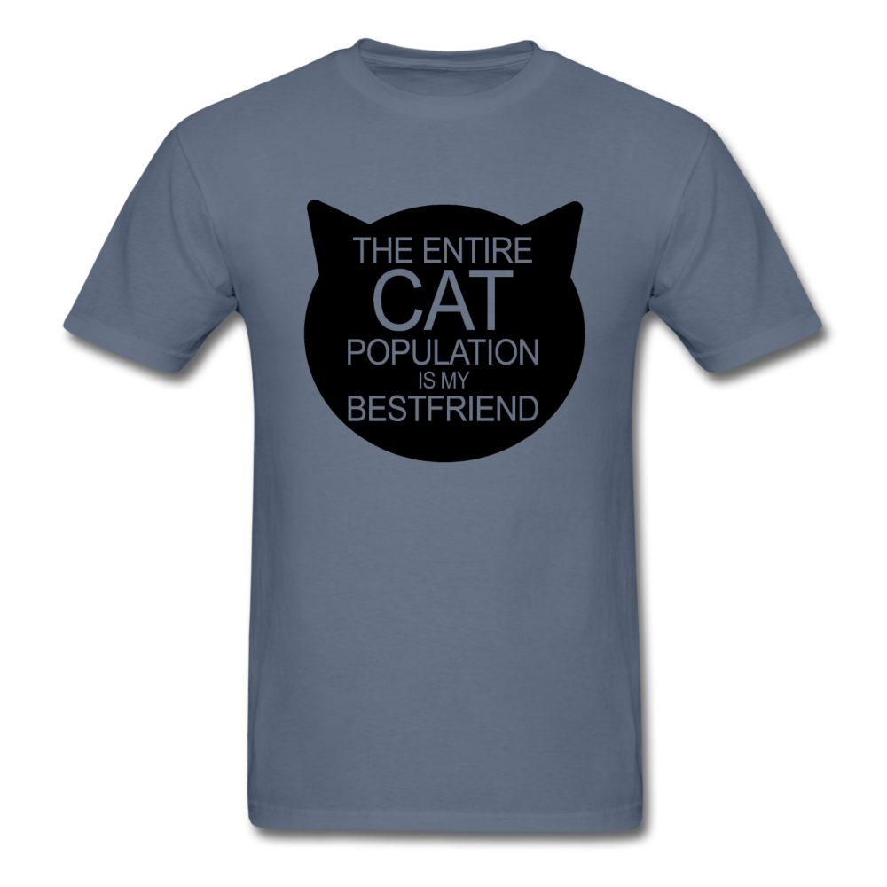 Cats - My Best Friends - Black - Unisex Classic T-Shirt - denim