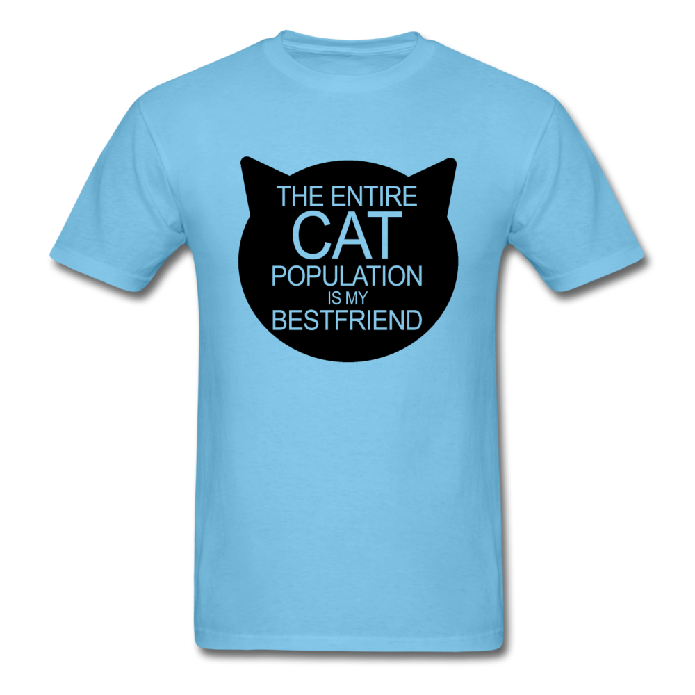 Cats - My Best Friends - Black - Unisex Classic T-Shirt - aquatic blue