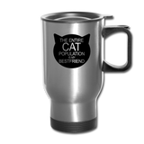 Cats - My Best Friends - Black - Travel Mug - silver