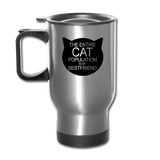 Cats - My Best Friends - Black - Travel Mug - silver