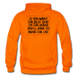 Cat - Best Seat - Black - Gildan Heavy Blend Adult Hoodie - orange