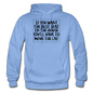 Cat - Best Seat - Black - Gildan Heavy Blend Adult Hoodie - carolina blue