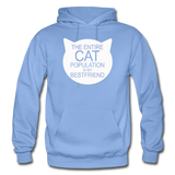 Cats - My Best Friends - White - Gildan Heavy Blend Adult Hoodie - carolina blue