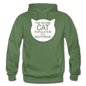 Cats - My Best Friends - White - Gildan Heavy Blend Adult Hoodie - military green