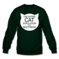 Cats - My Best Friends - White - Crewneck Sweatshirt - forest green