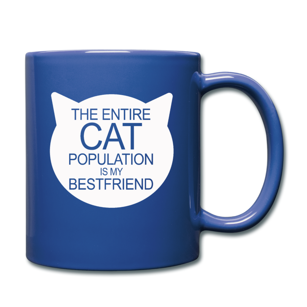 Cats - My Best Friends - White - Full Color Mug - royal blue