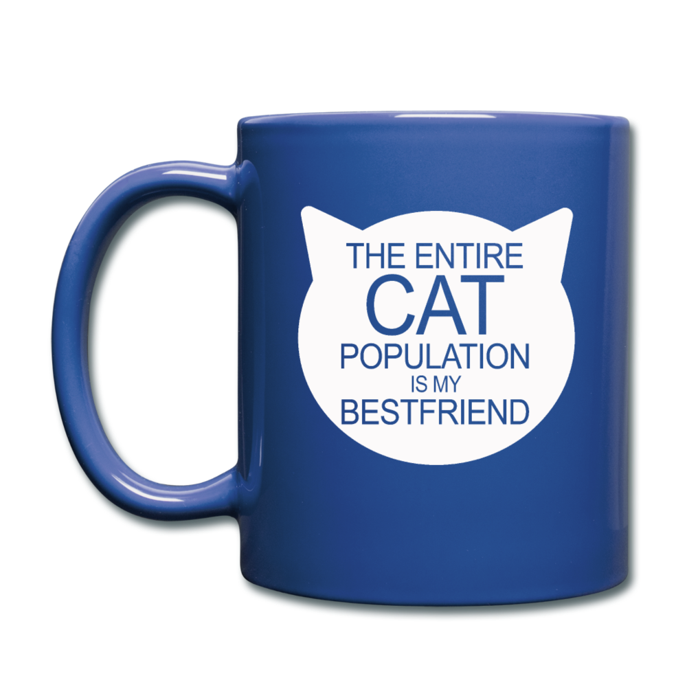 Cats - My Best Friends - White - Full Color Mug - royal blue