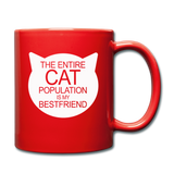 Cats - My Best Friends - White - Full Color Mug - red