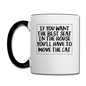 Cat - Best Seat - Black - Contrast Coffee Mug - white/black