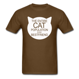 Cats - My Best Friends - White - Unisex Classic T-Shirt - brown