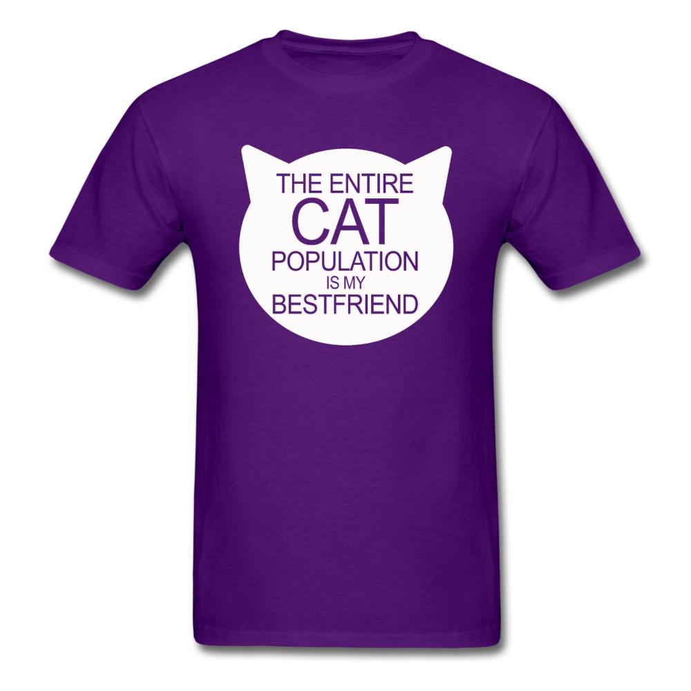 Cats - My Best Friends - White - Unisex Classic T-Shirt - purple