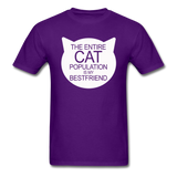 Cats - My Best Friends - White - Unisex Classic T-Shirt - purple