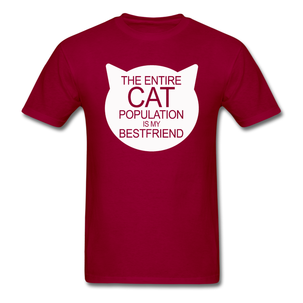 Cats - My Best Friends - White - Unisex Classic T-Shirt - dark red