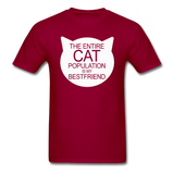Cats - My Best Friends - White - Unisex Classic T-Shirt - dark red