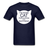 Cats - My Best Friends - White - Unisex Classic T-Shirt - navy
