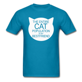 Cats - My Best Friends - White - Unisex Classic T-Shirt - turquoise