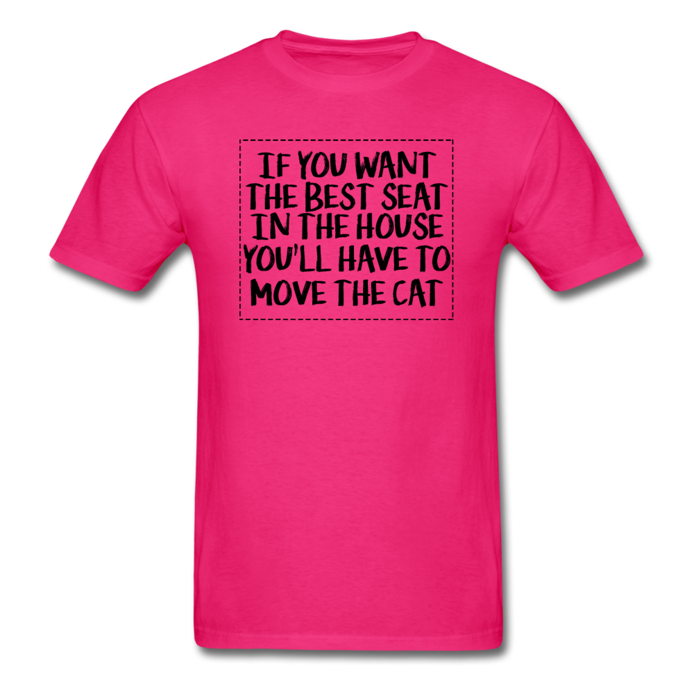 Cat - Best Seat - Black - Unisex Classic T-Shirt - fuchsia