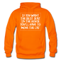 Cat - Best Seat - White - Gildan Heavy Blend Adult Hoodie - orange