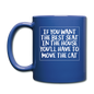 Cat - Best Seat - White - Full Color Mug - royal blue