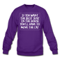 Cat - Best Seat - White - Crewneck Sweatshirt - purple