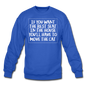 Cat - Best Seat - White - Crewneck Sweatshirt - royal blue