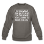 Cat - Best Seat - White - Crewneck Sweatshirt - asphalt gray