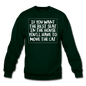 Cat - Best Seat - White - Crewneck Sweatshirt - forest green