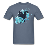 Black Cat & Blue - Unisex Classic T-Shirt - denim