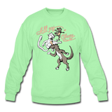Cat, Dog, Mouse And Cheese - Crewneck Sweatshirt - lime
