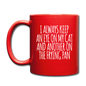 Cat And Frying Pan - White - Full Color Mug - red