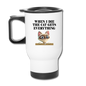 When I Die, Cat Gets Everything - Travel Mug - white