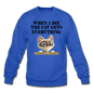 When I Die, Cat Gets Everything - Crewneck Sweatshirt - royal blue