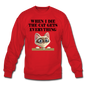 When I Die, Cat Gets Everything - Crewneck Sweatshirt - red