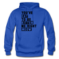 Cat, Kitten, Meow - Black - Gildan Heavy Blend Adult Hoodie - royal blue