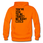 Cat, Kitten, Meow - Black - Gildan Heavy Blend Adult Hoodie - orange