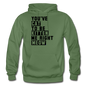 Cat, Kitten, Meow - Black - Gildan Heavy Blend Adult Hoodie - military green