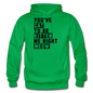 Cat, Kitten, Meow - Black - Gildan Heavy Blend Adult Hoodie - kelly green