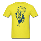 Cat With A Gun - Unisex Classic T-Shirt - yellow