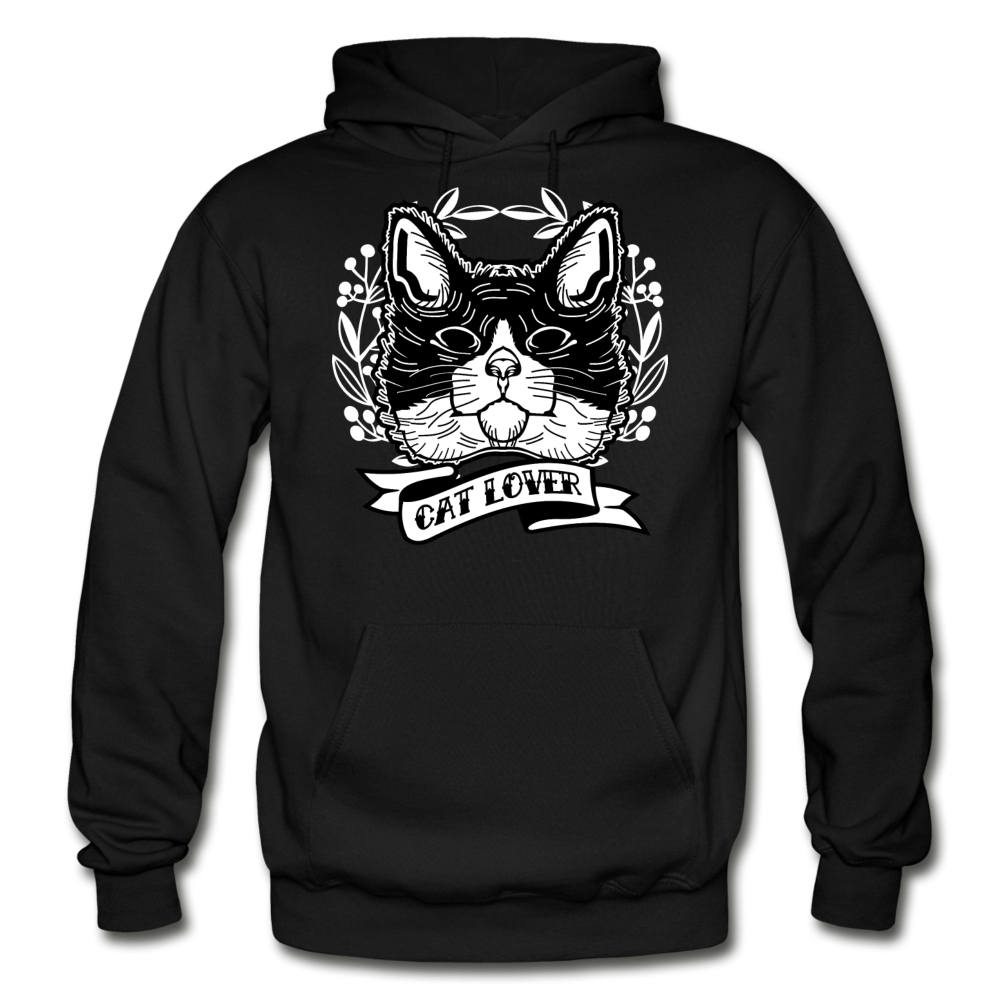 Cat Lover - Gildan Heavy Blend Adult Hoodie - black