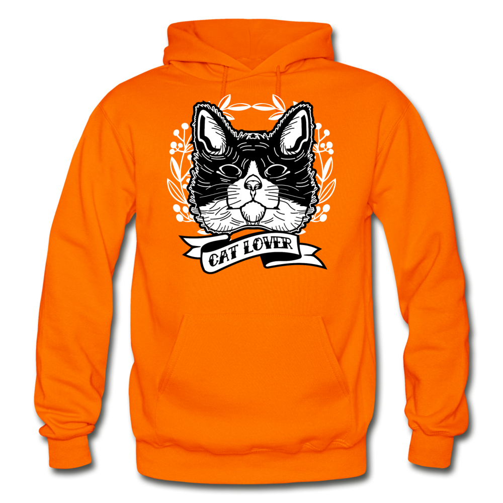 Cat Lover - Gildan Heavy Blend Adult Hoodie - orange