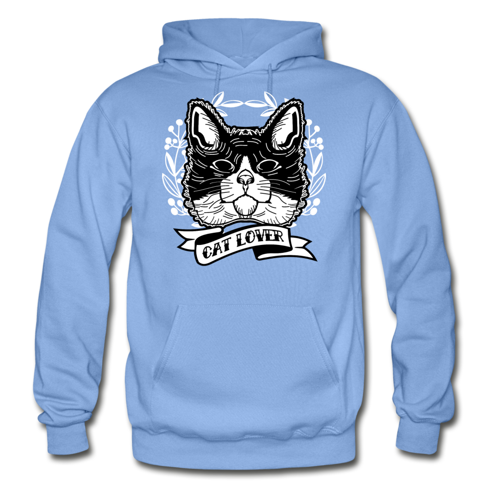 Cat Lover - Gildan Heavy Blend Adult Hoodie - carolina blue