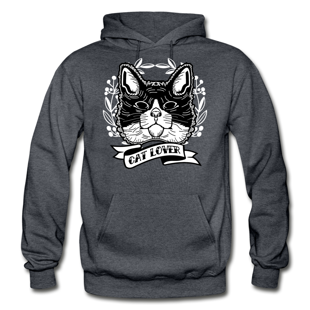 Cat Lover - Gildan Heavy Blend Adult Hoodie - charcoal gray