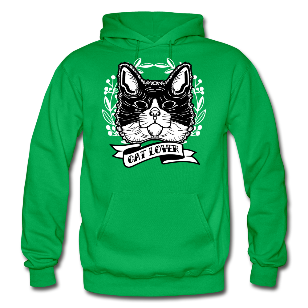 Cat Lover - Gildan Heavy Blend Adult Hoodie - kelly green