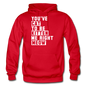 Cat, Kitten, Meow - White - Gildan Heavy Blend Adult Hoodie - red