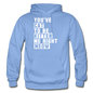 Cat, Kitten, Meow - White - Gildan Heavy Blend Adult Hoodie - carolina blue