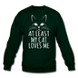 At Least My Cat Loves Me - Crewneck Sweatshirt - forest green