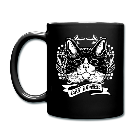 Cat Lover - Full Color Mug - black