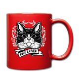 Cat Lover - Full Color Mug - red