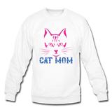 Cat Mom - Crewneck Sweatshirt - white